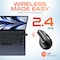 Delton S20 Wireless Ergonomic Vertical Mouse, 6 buttons, with 2-in-1 USB and USBC Receiver DMS20-WB - alternate 6